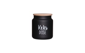 Vorratsdose Keks Dose in braun, schwarz, weiß, 1,1 L