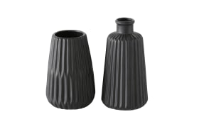 Vase Esko in schwarz, 17 cm