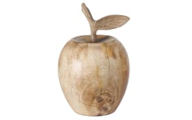 Apfel Wumel aus Mangoholz in naturfarbig, 18 cm