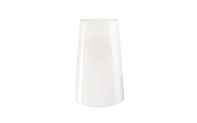 Vase float weiß, 17 cm