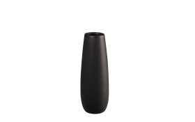 Vase ease aus Steingut in black iron, 25 cm