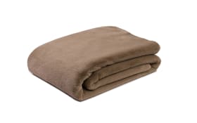 Wendewohndecke Merino aus Mikrofaser in taupe, 150 x 200 cm