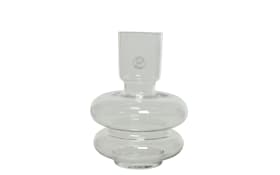 Vase aus Glas in klar, 25 cm