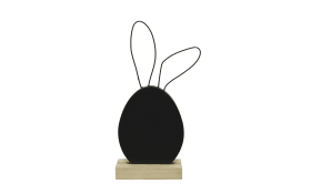 Tafel aus MDF in  schwarz, 16 cm