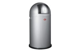 Abfalleimer Pushboy in silber, 50 l