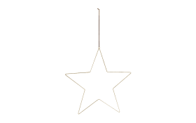 Stern zum Aufhängen S in gold, 24.5 x 23.5 cm