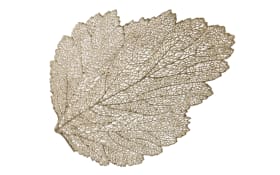 Platzmatte Blatt in gold, 36 x 47 cm