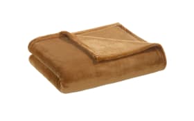 Flanell-Decke, zimt, ca. 130 cm x 170 cm