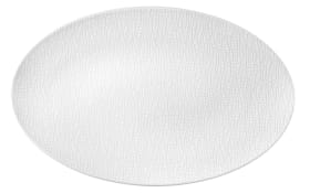 Servierplatte Life Luxury White in weiß, 40 x 26 cm