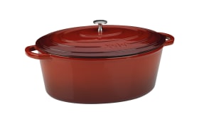 Bräter Calido in rot/oval, 9,5 l