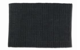 Badematte Leana in granitgrau, 55 x 65 cm