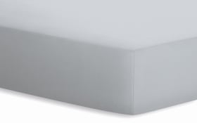 Spannbetttuch BASIC in silber, 180 x 200 x 20 cm 