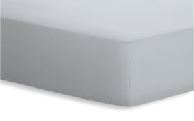 Spannbetttuch Jersey-Elasthan in platin, 90 x 190 x 25 cm