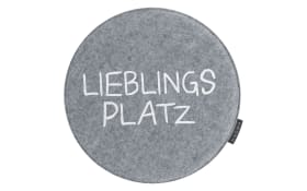 Stuhlkissen Avaro in grau: Lieblingsplatz, 35 cm