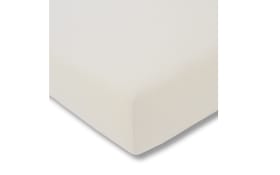 Spannbettlaken Fein Jersey in elfenbein, 100 x 200 cm