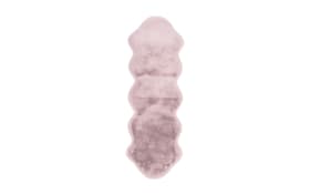 Hochflorteppich Rabbit Double Sheepski in rosa, 60 x 180 cm