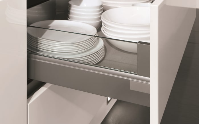 Einbauküche Lux, weiß Lack hochglanz, inklusive Siemens Elektrogeräte-04