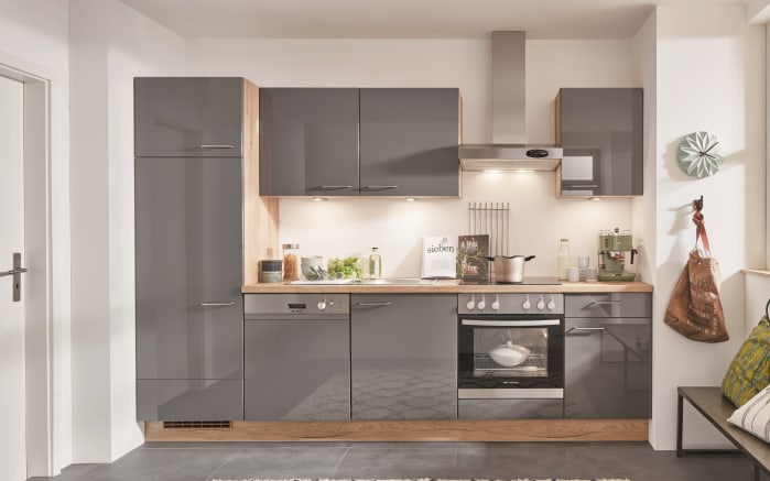 einbaukuche flash 648 hochglanz schiefergrau inklusive elektrogerate online bei hardeck kaufen