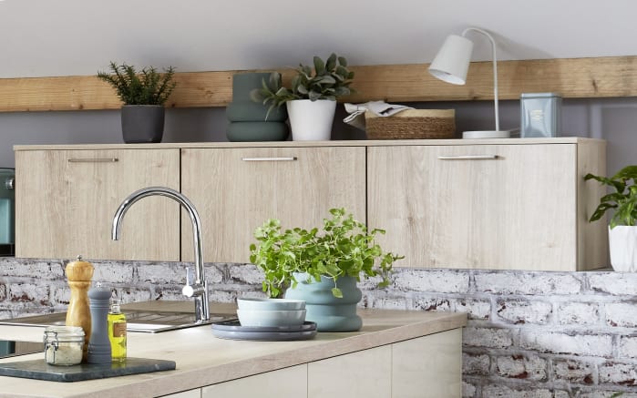 Einbauküche Felde/Navera, magnolia, inkl. Miele Elektrogeräte-02