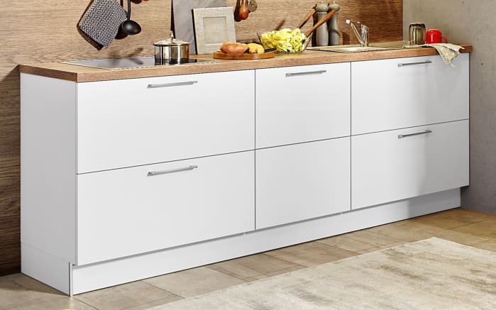 Einbauküche Uno, satin, inklusive Siemens Elektrogeräte-03