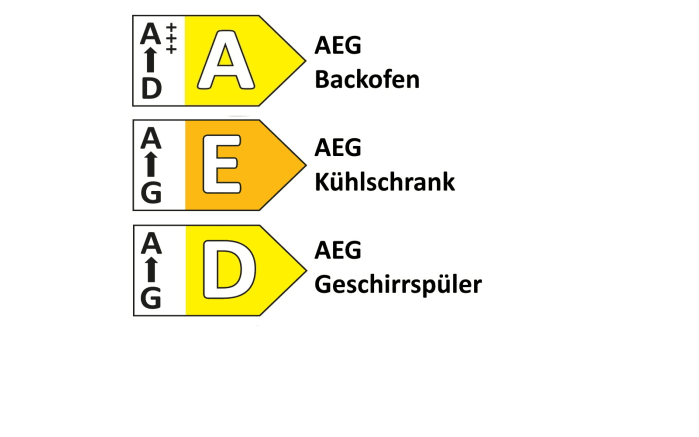 Einbauküche Laser brillant, satin, inkl. AEG Elektrogeräte-05