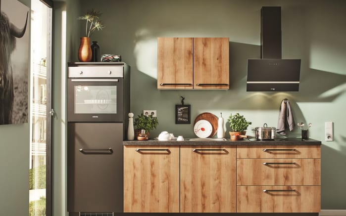 Einbaukuche P100 In Honig Eiche Optik Zanker Geschirrspuler Kdt10003fb Online Bei Hardeck Kaufen