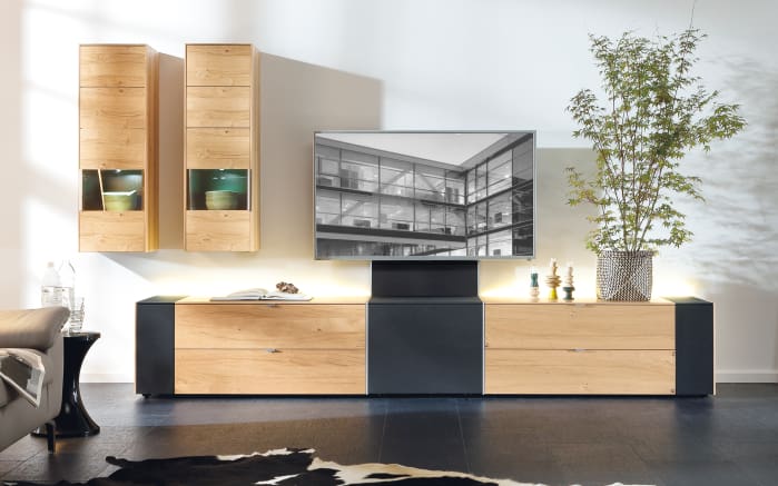 Wohnwand Q Media Wildeiche Furniert Online Bei Hardeck Kaufen