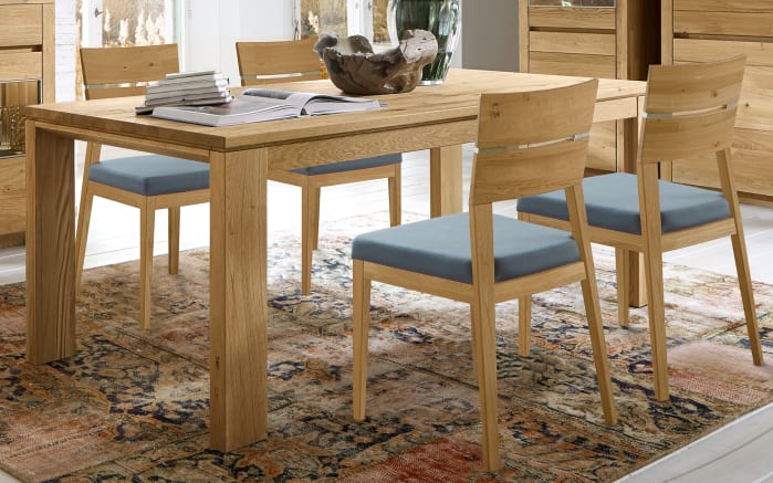 Stuhlgruppe Soleo 3000 in europäische Wildeiche massiv ...