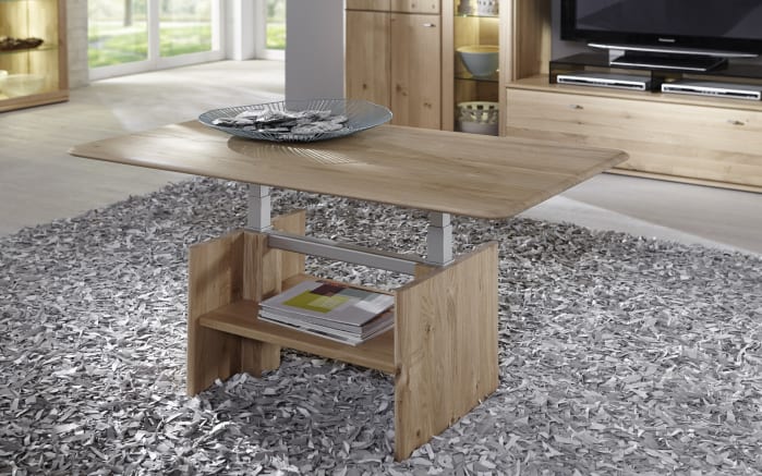 Couchtisch 1014 in europäischer Wildeiche massiv soft ...