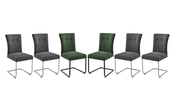 Stuhlgruppe Calanda in anthrazit / olive-01