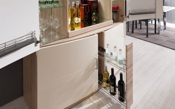 Barschrank Teno in Vanille/Eiche SägerauOptik online bei