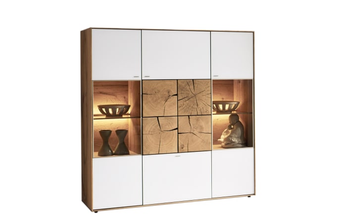 Highboard Caya In Weiss Matt Kerneiche Umato Online Bei Hardeck Kaufen Keuco edition 400 sideboard 31741, mit 1 auszug, 700 x 289 x 535 mm, korpus/front: highboard caya in weiss matt kerneiche umato