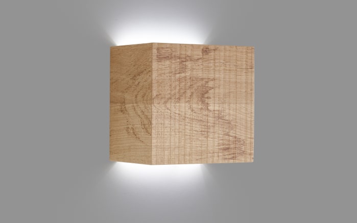 LED-Wandleuchte aus Riffeiche Umato, 20 x 20 cm-02
