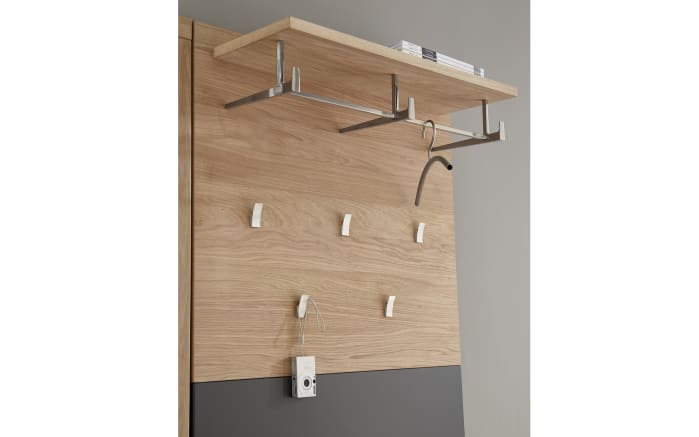 Dielengarderobe Achat, Wildeiche bianco-04
