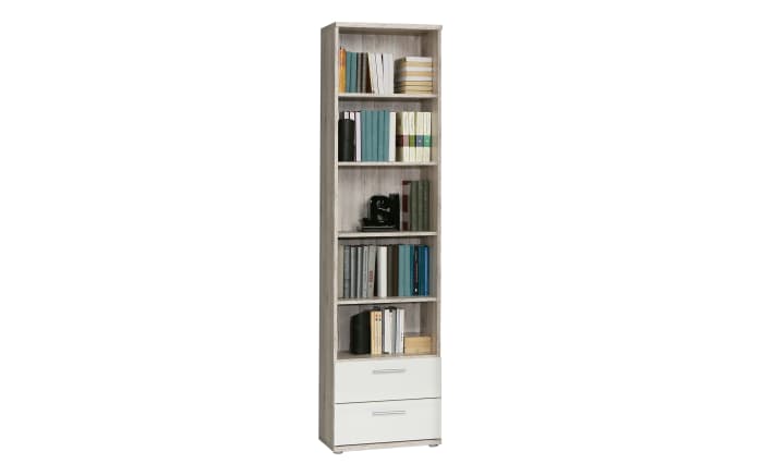 Regal Beach In Sandeiche Optik Weiss Online Bei Hardeck Kaufen 85 x 47,5 x 16 cm. regal beach in sandeiche optik weiss
