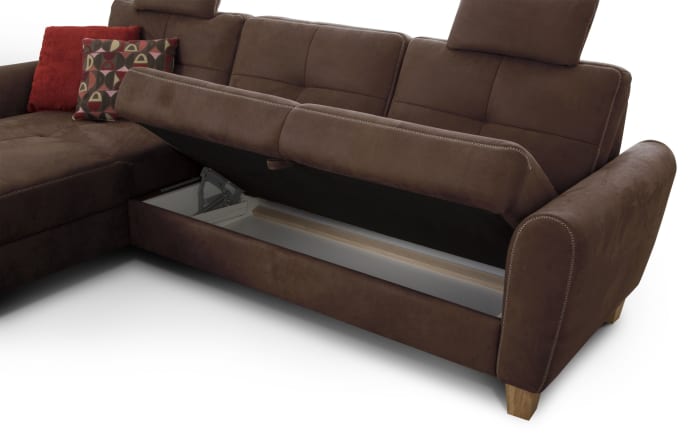 Wohnlandschaft Varese in savannah, mit Funktionen online bei Hardeck kaufen