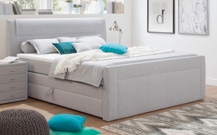 Boxspringbett Arnika In Grau Liegeflache Ca 180 X 200 Cm Online
