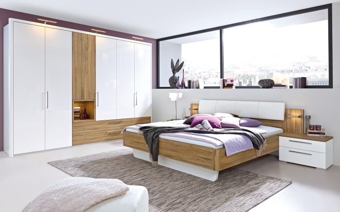 Kleiderschrank Zamaro In Bianco Weiss Hochglanz Eiche Online Bei Hardeck Kaufen