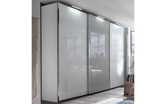 Schwebeturenschrank Marcato 2 2 In Weiss Seidengrau Online Bei