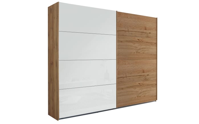 Schwebeturenschrank Quadra In Weiss Wotan Eiche Optik Online Bei Hardeck Kaufen