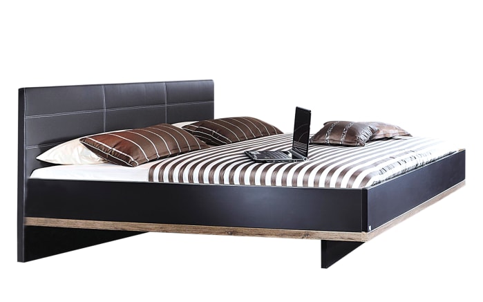 Futonbett Vadora In Schwarz Eiche Sanremo Optik Online Bei Hardeck