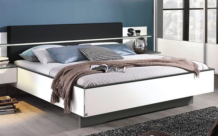 Schlafzimmer Elissa 01 in weiß/graphit, Schrankbreite ca. 280 cm, Liegefläche ca. 180 x 200 cm-03