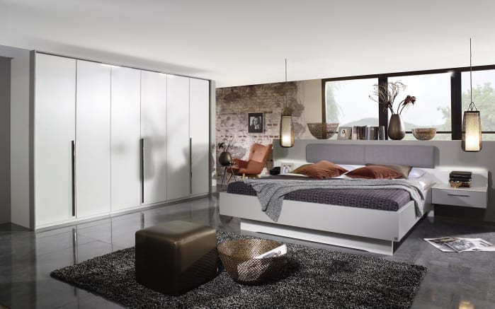 Schlafzimmer 4071 In Alpinweiss Seidengrau Ohne Bettschubkasten Online Bei Hardeck Kaufen