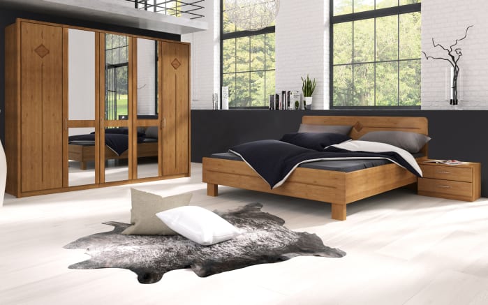 Schlafzimmer Rom in Erle teilmassiv online bei Hardeck kaufen