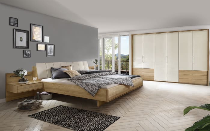Schlafzimmer 4035 In Eiche Teilmassiv Liegeflache Ca 180 X 200 Cm Schrank Ca 236 Cm Hoch Online Bei Hardeck Kaufen