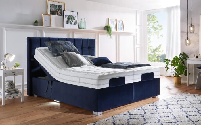 Motor Boxspringbett Ohio Motor 2 0 In Dunkelblau Online Bei