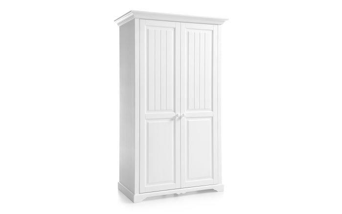 Kleiderschrank Cinderella Premium In Kiefer Weiss Lackiert Massiv