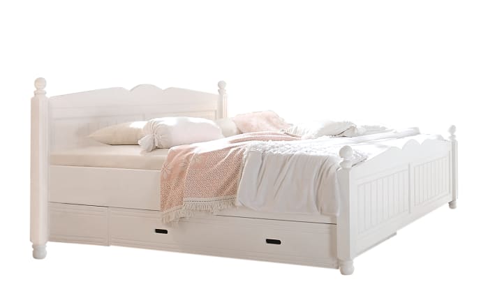 Bett Cinderella Premium in Kiefer weiß online bei Hardeck ...