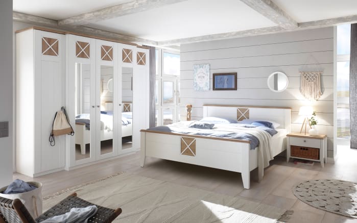 Schlafzimmer Siena Dekorfolie Weiss Riviera Eiche Optik Online Bei
