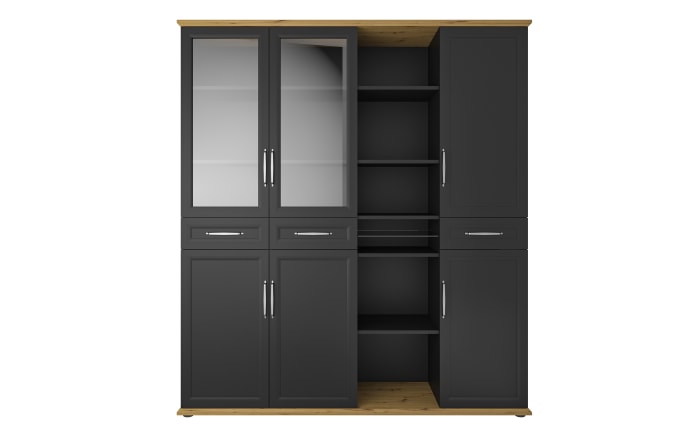 Aktenschrank 7002 in anthrazit Matt-Asteiche Nachbildung, 2